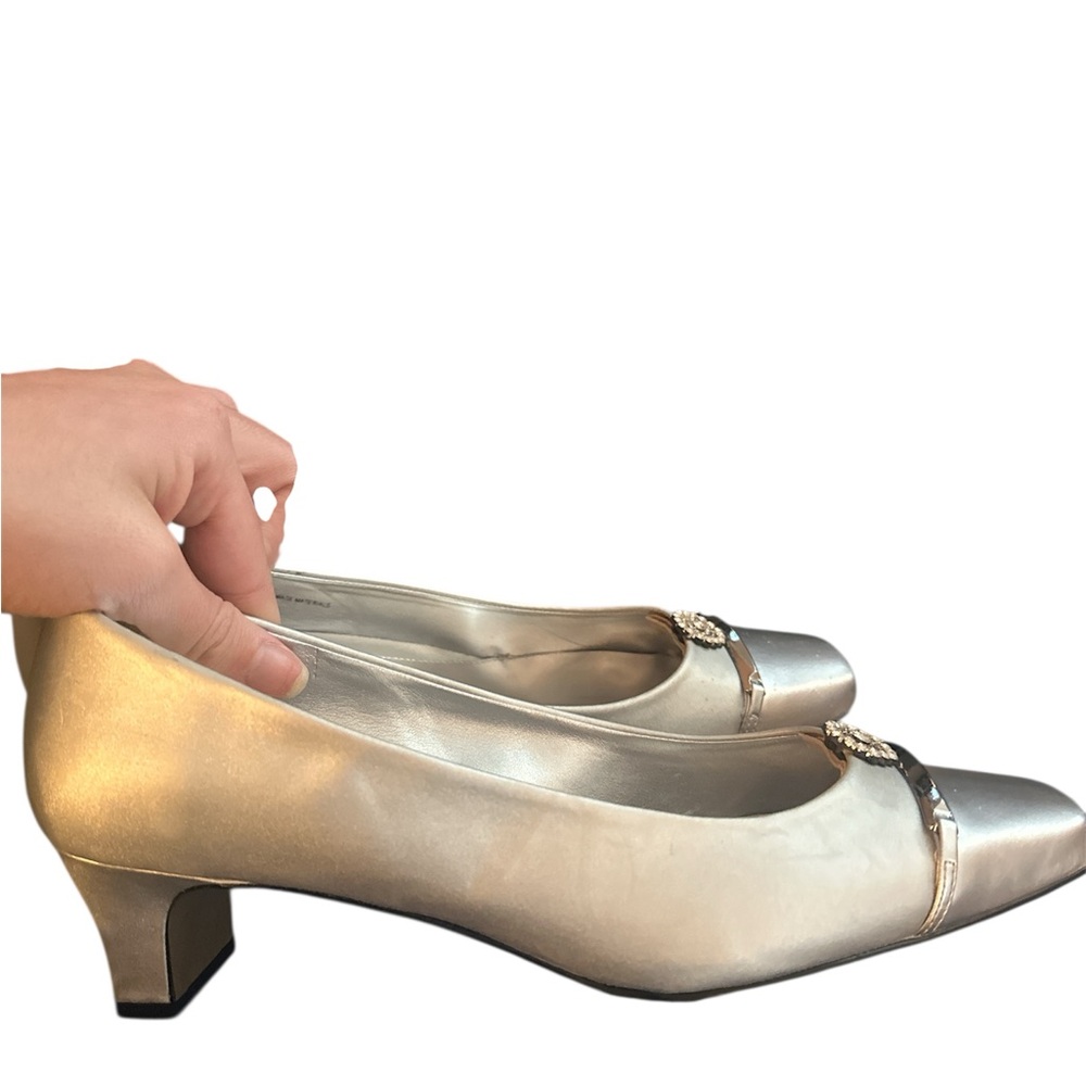 Elegant Silver Women's Heels